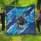 NSW Blues Rugby Custom Quilt Go Cockroaches Sporty Aboriginal Art