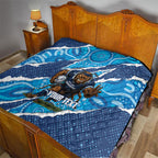 NSW Blues Rugby Custom Quilt Go Cockroaches Sporty Aboriginal Art