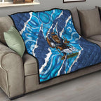 NSW Blues Rugby Custom Quilt Go Cockroaches Sporty Aboriginal Art