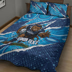 NSW Blues Rugby Custom Quilt Bed Set Go Cockroaches Sporty Aboriginal Art
