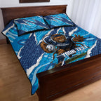 NSW Blues Rugby Custom Quilt Bed Set Go Cockroaches Sporty Aboriginal Art
