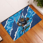 NSW Blues Rugby Custom Rubber Doormat Go Cockroaches Sporty Aboriginal Art