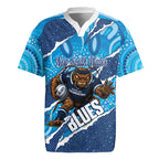 NSW Blues Rugby Custom Rugby Jersey Go Cockroaches Sporty Aboriginal Art