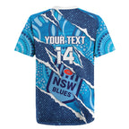 NSW Blues Rugby Custom Rugby Jersey Go Cockroaches Sporty Aboriginal Art