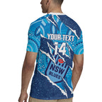 NSW Blues Rugby Custom Rugby Jersey Go Cockroaches Sporty Aboriginal Art