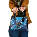 NSW Blues Rugby Custom Shoulder Handbag Go Cockroaches Sporty Aboriginal Art