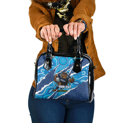 NSW Blues Rugby Custom Shoulder Handbag Go Cockroaches Sporty Aboriginal Art