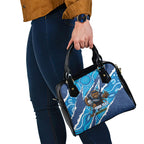 NSW Blues Rugby Custom Shoulder Handbag Go Cockroaches Sporty Aboriginal Art