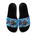 NSW Blues Rugby Custom Slide Sandals Go Cockroaches Sporty Aboriginal Art