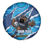NSW Blues Rugby Custom Spare Tire Cover Go Cockroaches Sporty Aboriginal Art