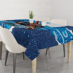 NSW Blues Rugby Custom Tablecloth Go Cockroaches Sporty Aboriginal Art