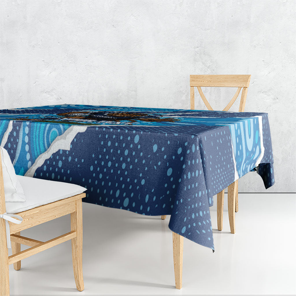 NSW Blues Rugby Custom Tablecloth Go Cockroaches Sporty Aboriginal Art