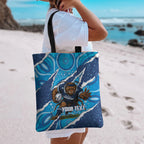 NSW Blues Rugby Custom Tote Bag Go Cockroaches Sporty Aboriginal Art