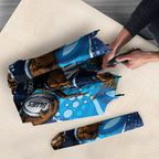 NSW Blues Rugby Custom Umbrella Go Cockroaches Sporty Aboriginal Art