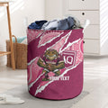 QLD Maroons Rugby Custom Laundry Basket Go Cane Toads Sporty Aboriginal Art