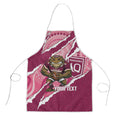 QLD Maroons Rugby Custom Apron Go Cane Toads Sporty Aboriginal Art
