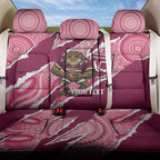 QLD Maroons Rugby Custom Back Car Seat Cover Go Cane Toads Sporty Aboriginal Art