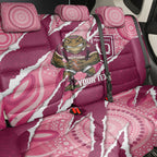 QLD Maroons Rugby Custom Back Car Seat Cover Go Cane Toads Sporty Aboriginal Art