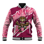 QLD Maroons Rugby Custom Baseball Jacket Go Cane Toads Sporty Aboriginal Art