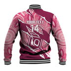 QLD Maroons Rugby Custom Baseball Jacket Go Cane Toads Sporty Aboriginal Art