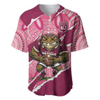 QLD Maroons Rugby Custom Baseball Jersey Go Cane Toads Sporty Aboriginal Art