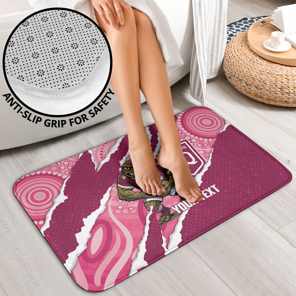 QLD Maroons Rugby Custom Bathroom Set Go Cane Toads Sporty Aboriginal Art