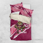 QLD Maroons Rugby Custom Bedding Set Go Cane Toads Sporty Aboriginal Art