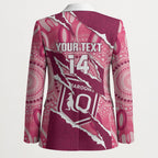 QLD Maroons Rugby Custom Blazer Go Cane Toads Sporty Aboriginal Art