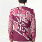 QLD Maroons Rugby Custom Blazer Go Cane Toads Sporty Aboriginal Art