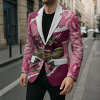 QLD Maroons Rugby Custom Blazer Go Cane Toads Sporty Aboriginal Art