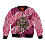 QLD Maroons Rugby Custom Bomber Jacket Go Cane Toads Sporty Aboriginal Art
