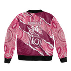 QLD Maroons Rugby Custom Bomber Jacket Go Cane Toads Sporty Aboriginal Art