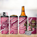 QLD Maroons Rugby Custom 4 in 1 Can Cooler Tumbler Go Cane Toads Sporty Aboriginal Art
