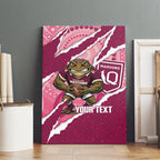 QLD Maroons Rugby Custom Canvas Wall Art Go Cane Toads Sporty Aboriginal Art