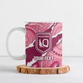 QLD Maroons Rugby Custom Ceramic Mug Go Cane Toads Sporty Aboriginal Art