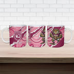 QLD Maroons Rugby Custom Ceramic Mug Go Cane Toads Sporty Aboriginal Art
