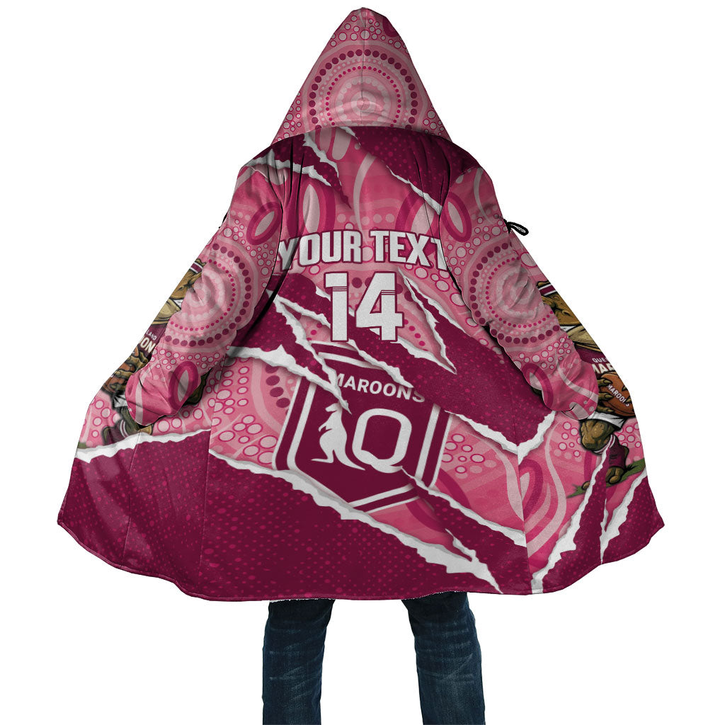 QLD Maroons Rugby Custom Cloak Go Cane Toads Sporty Aboriginal Art