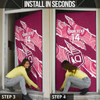 QLD Maroons Rugby Custom Door Cover Go Cane Toads Sporty Aboriginal Art