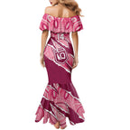QLD Maroons Rugby Custom Family Matching Mermaid Dress and Hawaiian Shirt Go Cane Toads Sporty Aboriginal Art