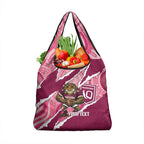 QLD Maroons Rugby Custom Grocery Bag Go Cane Toads Sporty Aboriginal Art