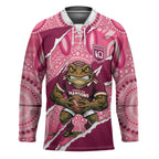 QLD Maroons Rugby Custom Hockey Jersey Go Cane Toads Sporty Aboriginal Art
