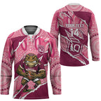 QLD Maroons Rugby Custom Hockey Jersey Go Cane Toads Sporty Aboriginal Art