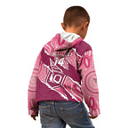 QLD Maroons Rugby Custom Kid Hoodie Go Cane Toads Sporty Aboriginal Art