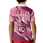 QLD Maroons Rugby Custom Kid Polo Shirt Go Cane Toads Sporty Aboriginal Art