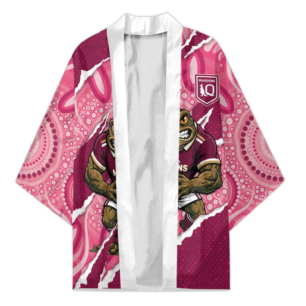 QLD Maroons Rugby Custom Kimono Go Cane Toads Sporty Aboriginal Art