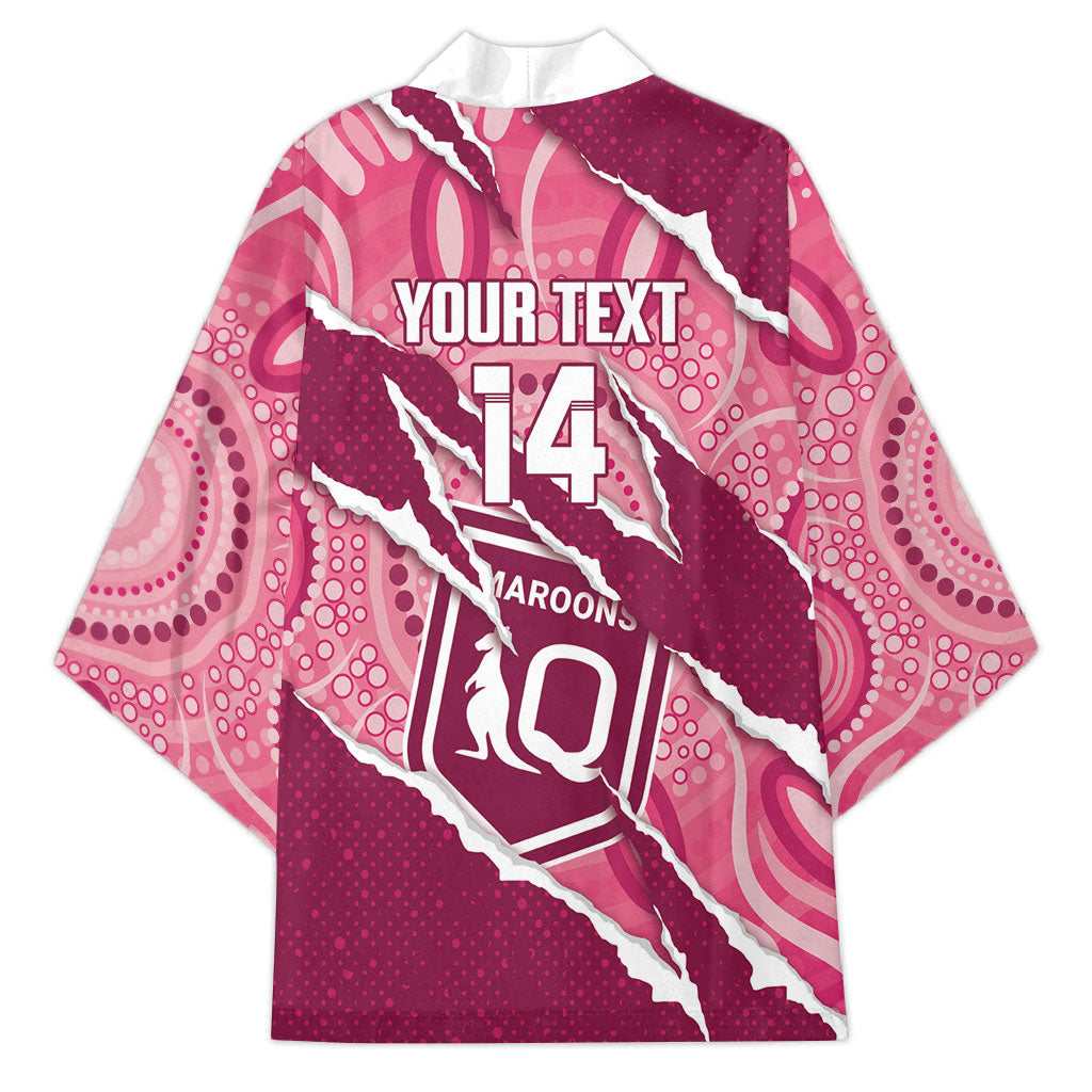 QLD Maroons Rugby Custom Kimono Go Cane Toads Sporty Aboriginal Art