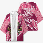 QLD Maroons Rugby Custom Kimono Go Cane Toads Sporty Aboriginal Art