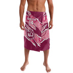 QLD Maroons Rugby Custom Lavalava Go Cane Toads Sporty Aboriginal Art