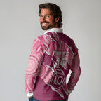 QLD Maroons Rugby Custom Long Sleeve Polo Shirt Go Cane Toads Sporty Aboriginal Art