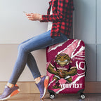 QLD Maroons Rugby Custom Luggage Cover Go Cane Toads Sporty Aboriginal Art